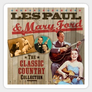 Les Paul & Mary Ford - The Classic Country Collection Magnet